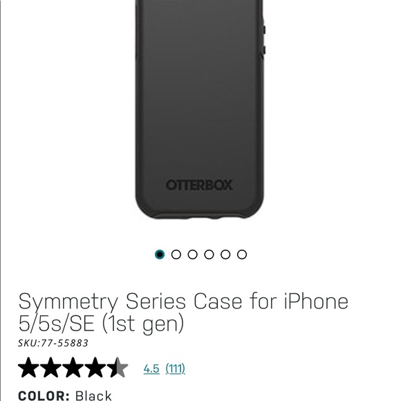 Otterbox Symmetry case for iPhone 5/5s/SE - Picture 6 of 6